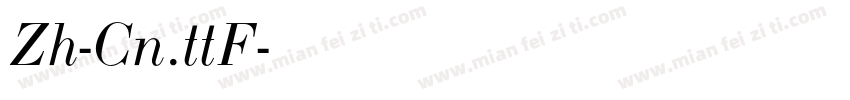 Zh-Cn.ttF字体转换