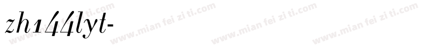zh144lyt字体转换