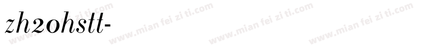 zh20hstt字体转换