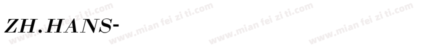 zh.hans字体转换