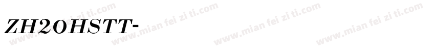 zh20hstt字体转换