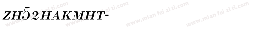 zh52hakmht字体转换