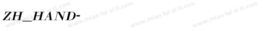 zh_hand字体转换