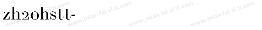 zh20hstt字体转换