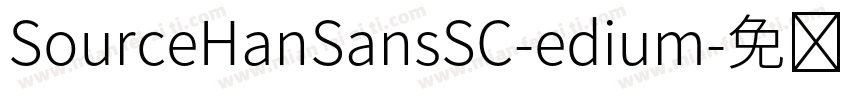 SourceHanSansSC-edium字体转换