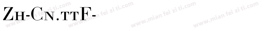 Zh-Cn.ttF字体转换