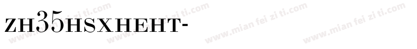zh35hsxheht字体转换