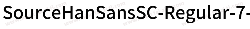 SourceHanSansSC-Regular-7字体转换