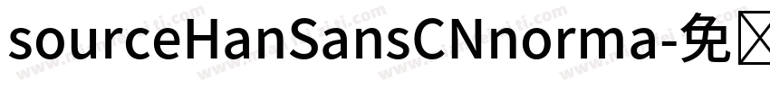 sourceHanSansCNnorma字体转换