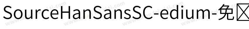 SourceHanSansSC-edium字体转换