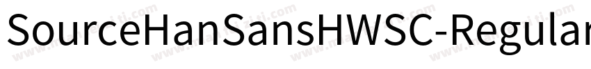 SourceHanSansHWSC-Regular-GBpc-EUC-字体转换