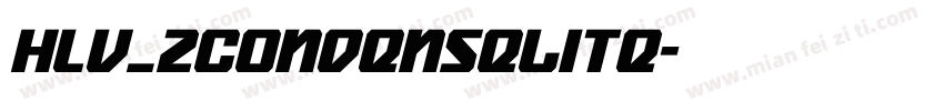 Hlv_2CondenseLite字体转换