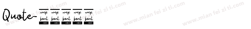 Quote字体转换