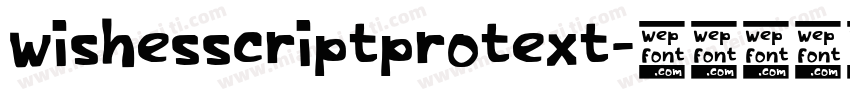wishesscriptprotext字体转换