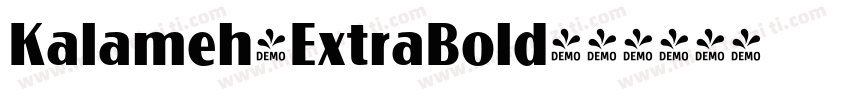Kalameh-ExtraBold字体转换
