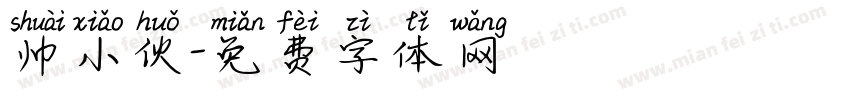 帅小伙字体转换