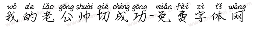 我的老公帅切成功字体转换
