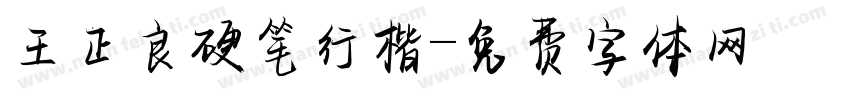 王正良硬笔行楷字体转换