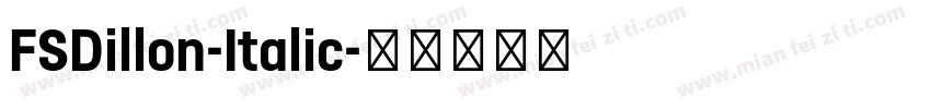 FSDillon-Italic字体转换