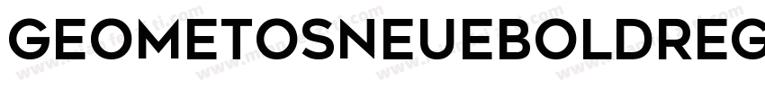 GeometosNeueBoldRegu字体转换