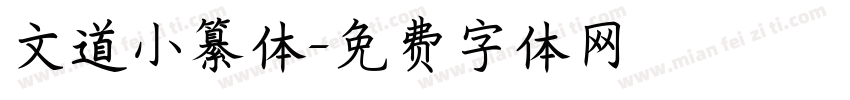 文道小纂体字体转换