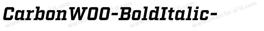 CarbonW00-BoldItalic字体转换