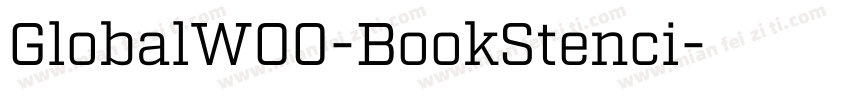 GlobalW00-BookStenci字体转换