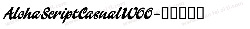 AlohaScriptCasualW00字体转换