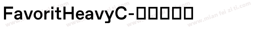 FavoritHeavyC字体转换