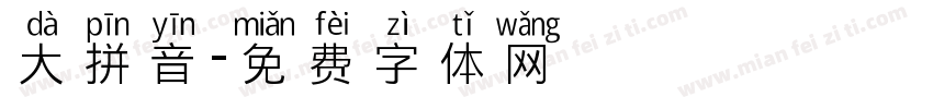大拼音字体转换