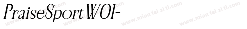 PraiseSportW01字体转换