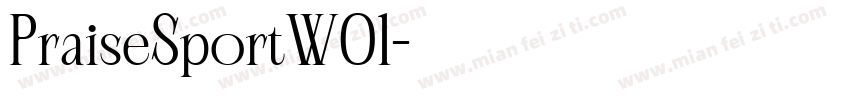 PraiseSportW01字体转换