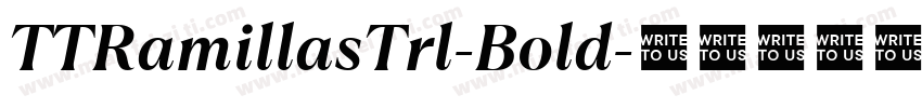 TTRamillasTrl-Bold字体转换