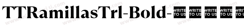 TTRamillasTrl-Bold字体转换