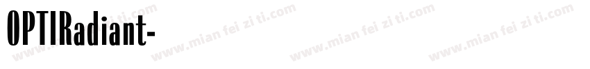 OPTIRadiant字体转换
