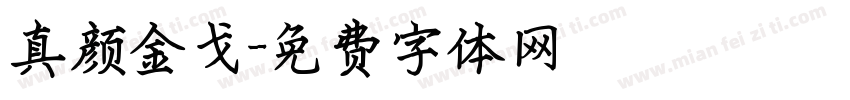 真颜金戈字体转换