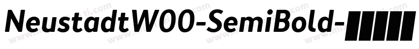 NeustadtW00-SemiBold字体转换