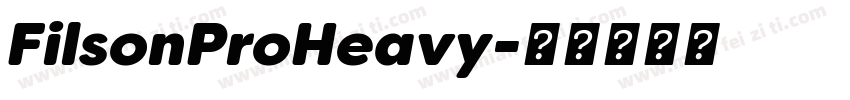 FilsonProHeavy字体转换