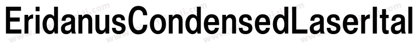 EridanusCondensedLaserItalic-89gD字体转换