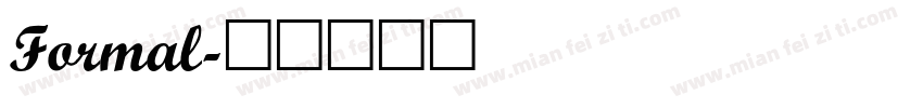 Formal字体转换