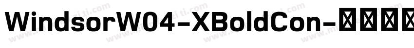 WindsorW04-XBoldCon字体转换