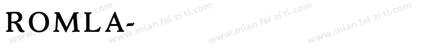 ROMLA字体转换
