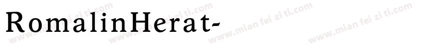 RomalinHerat字体转换