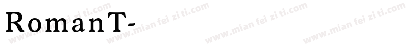 RomanT字体转换
