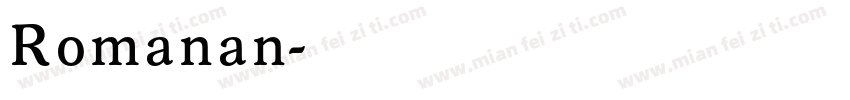Romanan字体转换