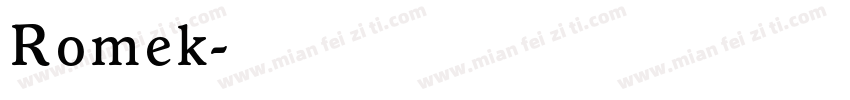 Romek字体转换