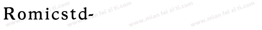 Romicstd字体转换