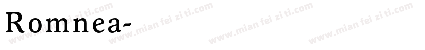 Romnea字体转换