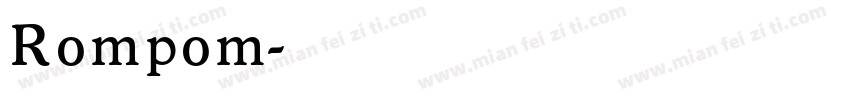 Rompom字体转换