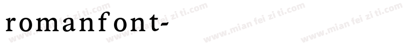 romanfont字体转换